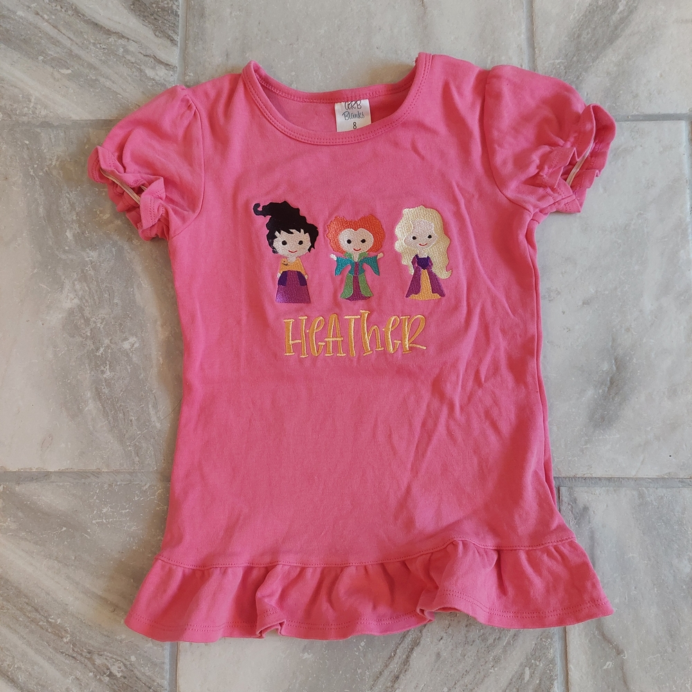 Heather Embroider Halloween Size 8